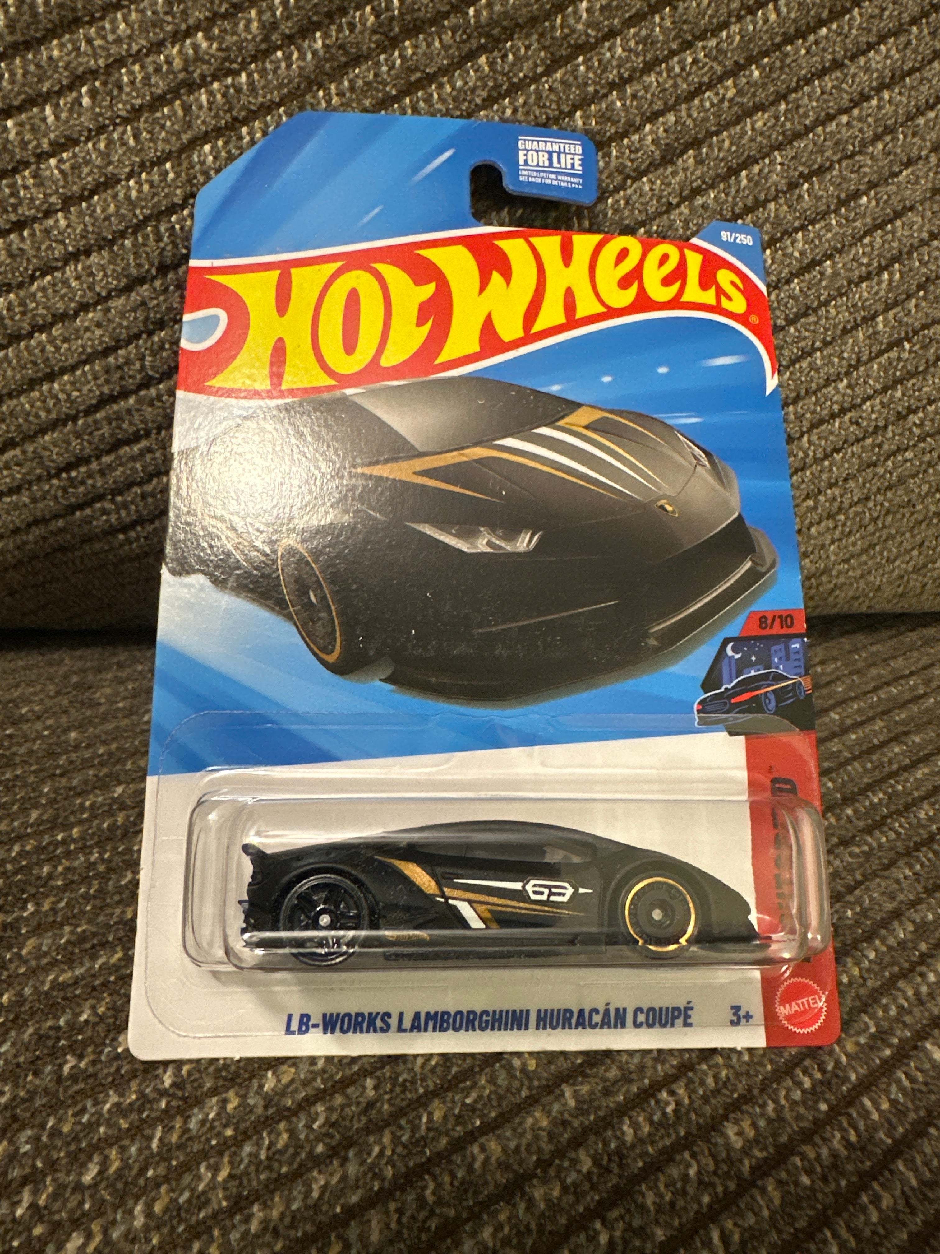 Hot Wheels LB-Works Lamborghini Huracán Coupé – Nightburnerz 8/10 – Black – 91/250