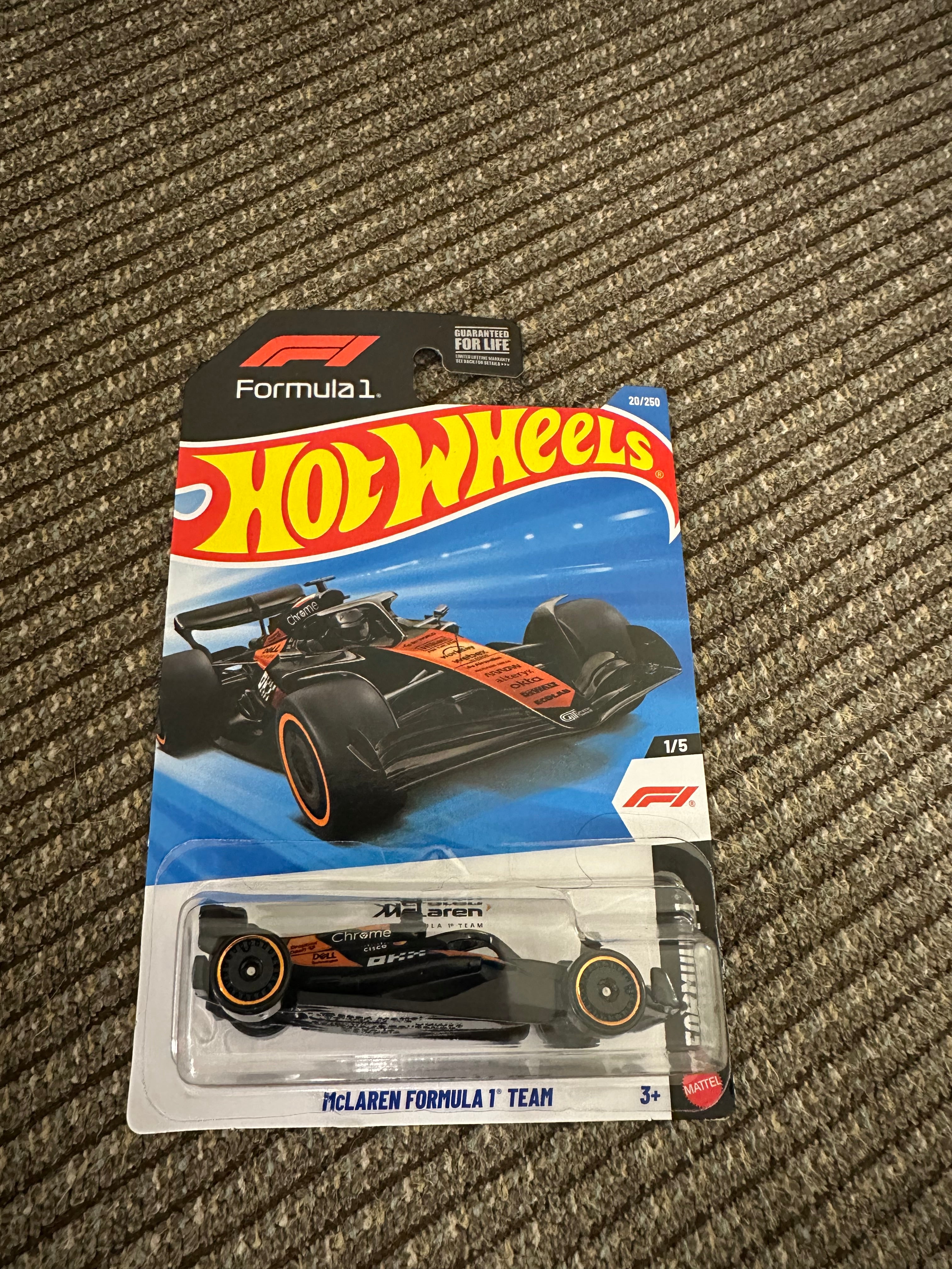 🏎️ Hot Wheels McLaren Formula 1 Team Car – Mainline