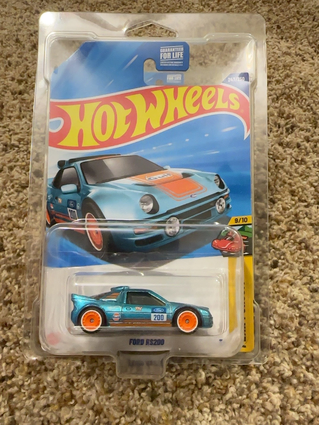 Hot Wheels 2025 Ford RS200 Gulf STH 247/250 inside protector