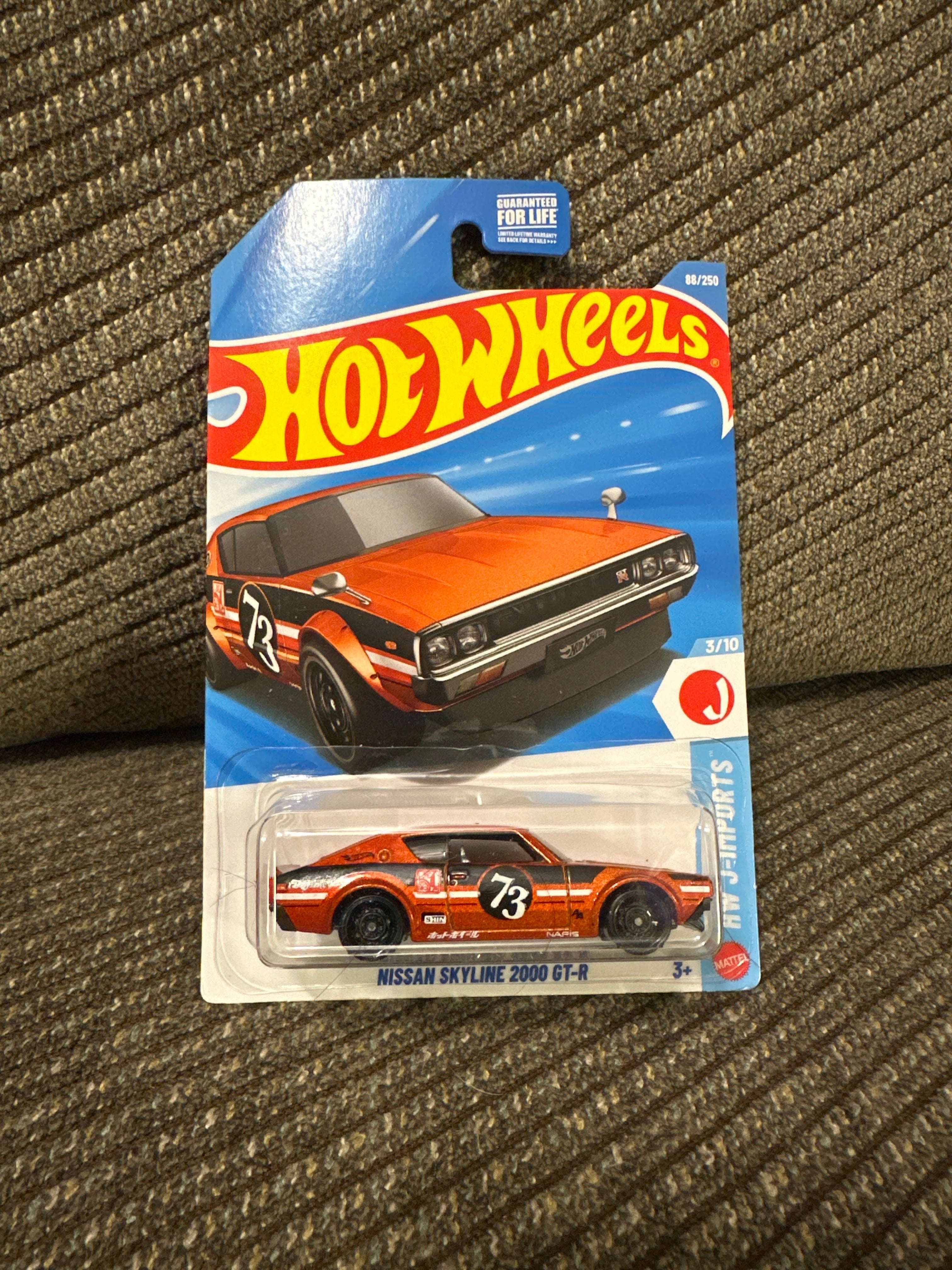 Hot Wheels Nissan Skyline 2000 GT-R – HW J-Imports 3/10 – Orange #73