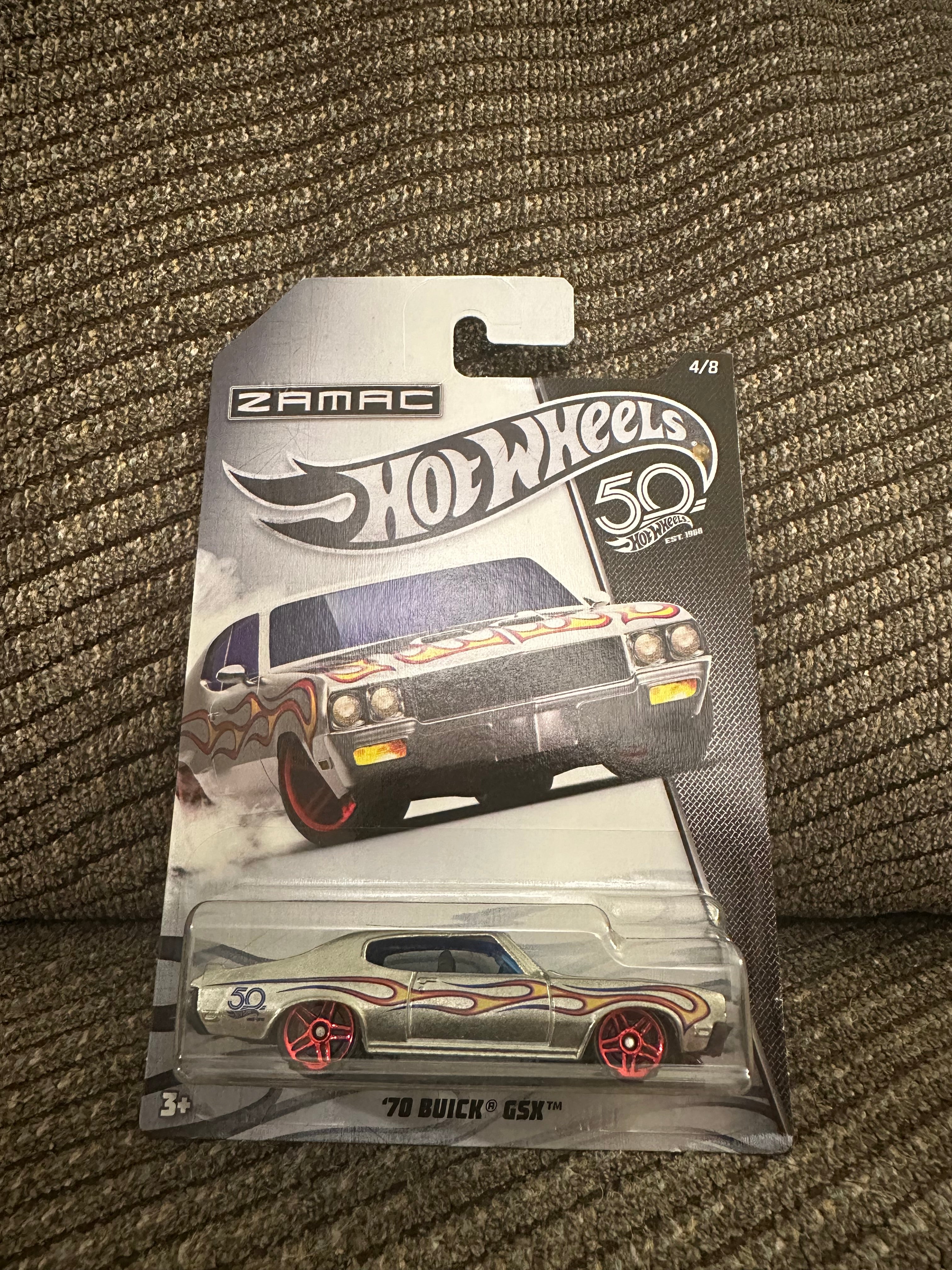 🏁 Hot Wheels ZAMAC ’70 Buick GSX – 50th Anniversary Series #4/8