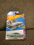 Hot Wheels ’64 Impala – HW Low 4/5 – Blue/Green Lowrider Style – 95/250