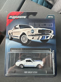 Majorette 1965 Shelby GT350 Diecast – White w/ Blue Stripes – Sealed