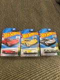 Hot Wheels Cadillac Project GTP Hypercar Lot – 2025 Factory Sealed Set – Red, Yellow & ZAMAC