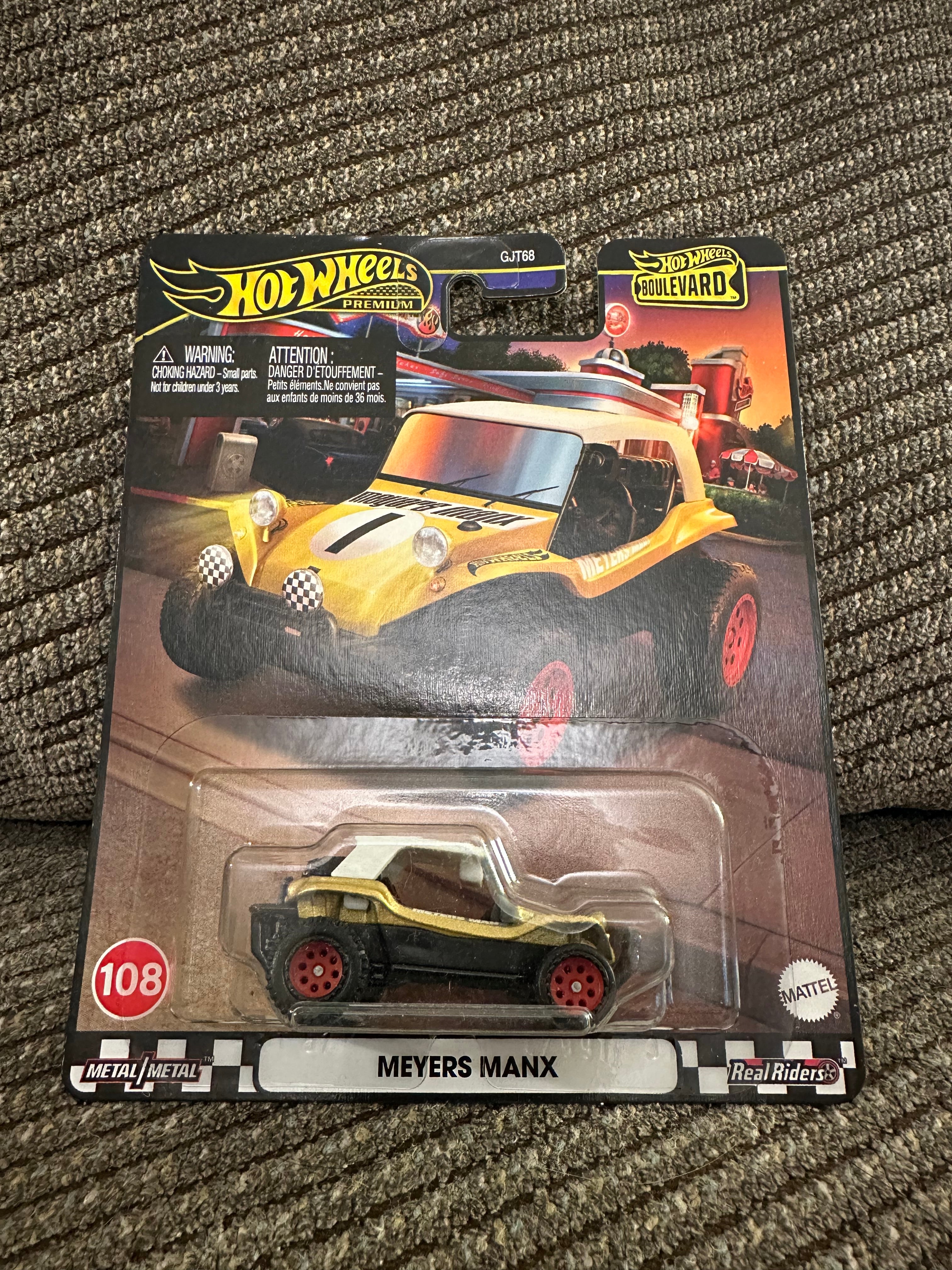 Hot Wheels Boulevard Meyers Manx #108 – Premium Real Riders – Metal/Metal