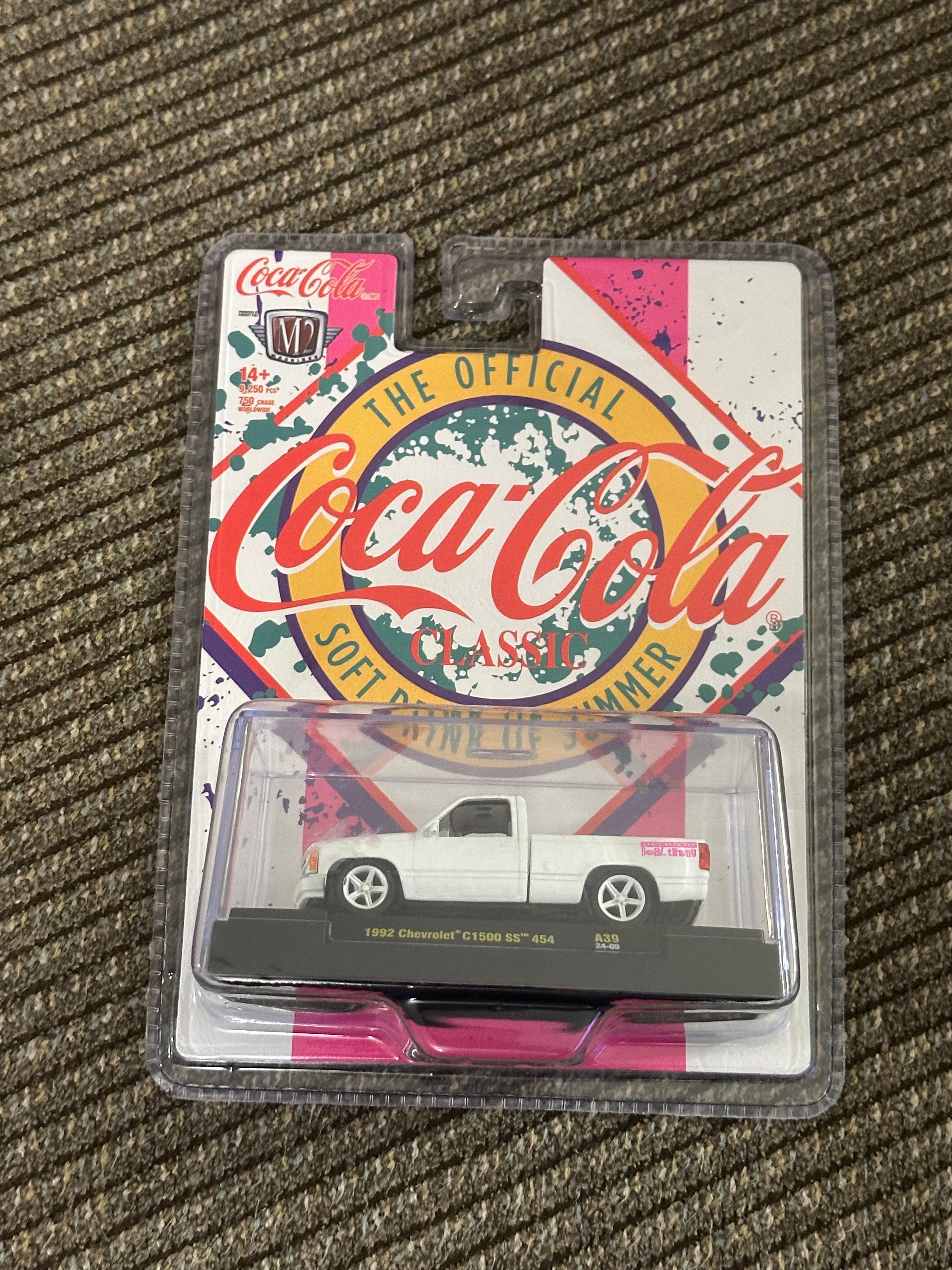 M2 Machines 1992 Chevy C1500 SS 454 Coca-Cola Edition – 1/64 Diecast (Factory Sealed)