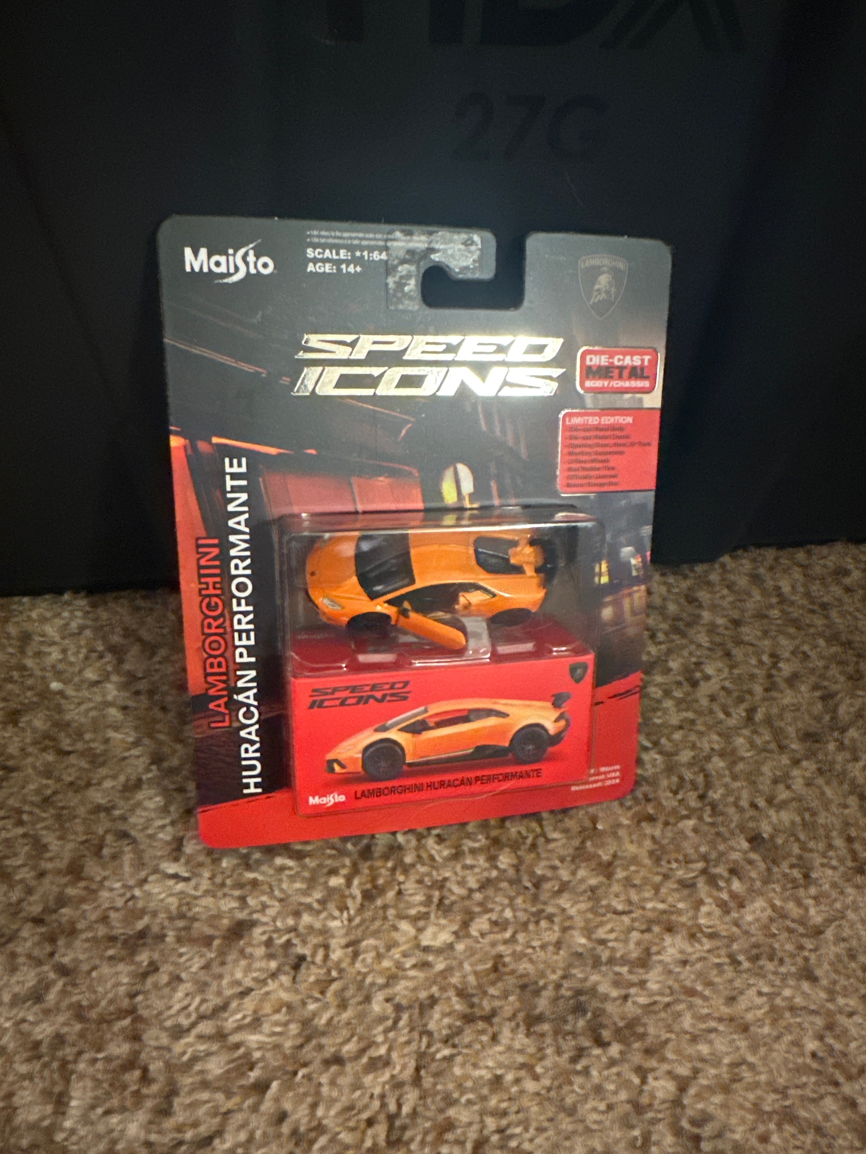 Maisto Speed Icons Lamborghini Huracán Performante – Orange | Limited Edition | Die-Cast Metal | 1:64