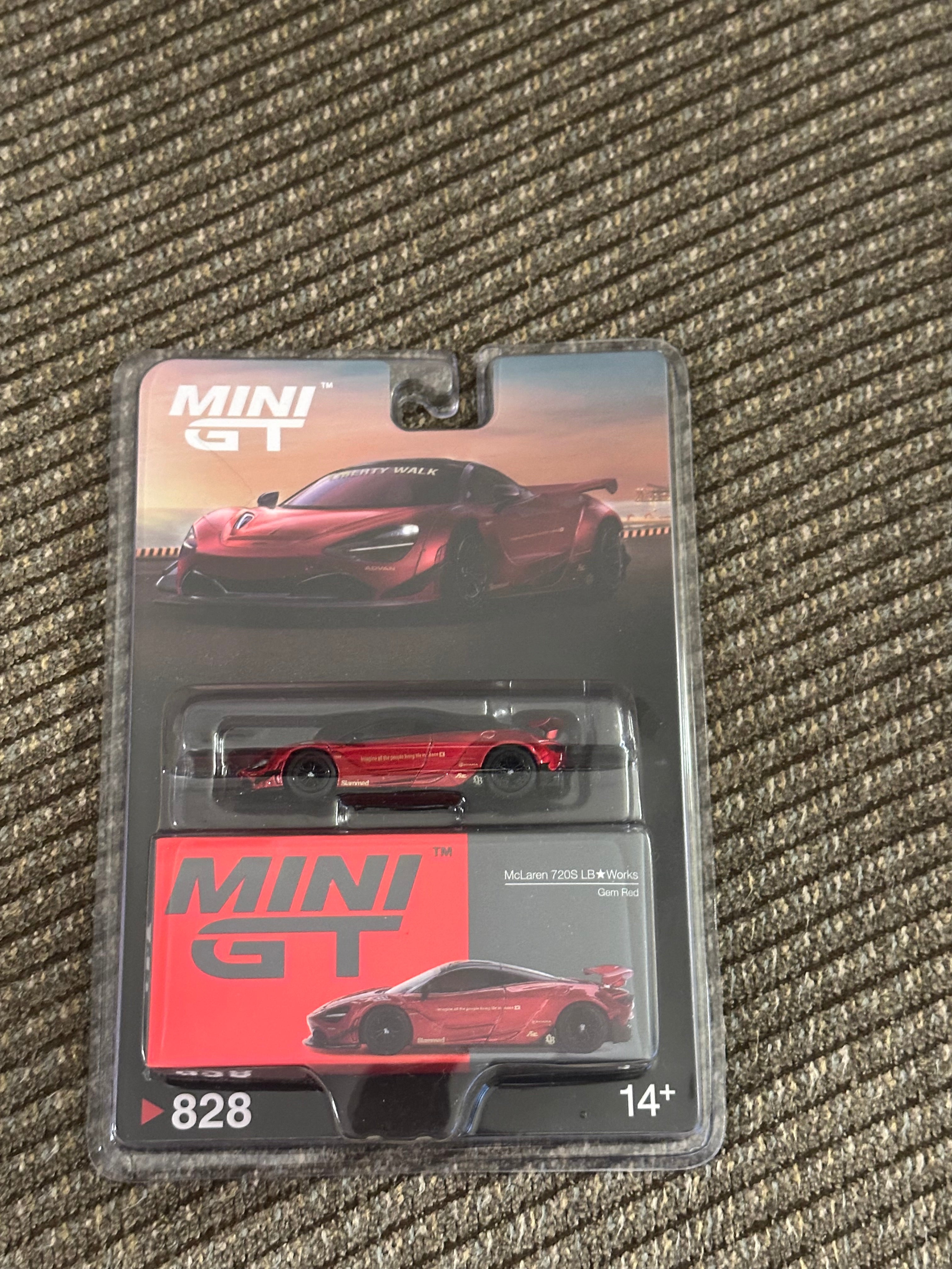 MINI GT McLaren 720S LB★Works – #828 Liberty Walk 1/64 Diecast (Factory Sealed)