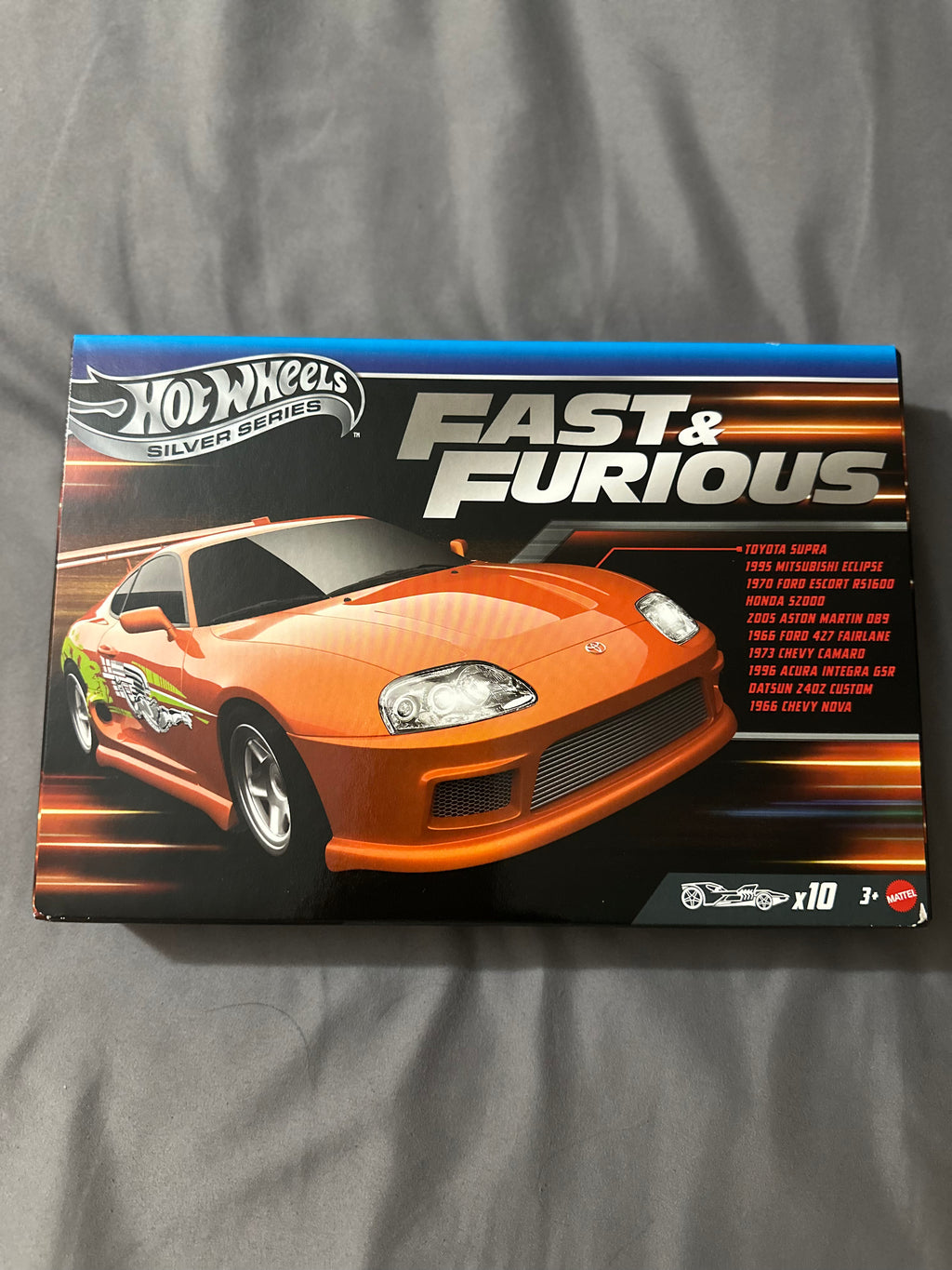 Hot Wheels Fast & Furious Silver Series – 10 Car Set
