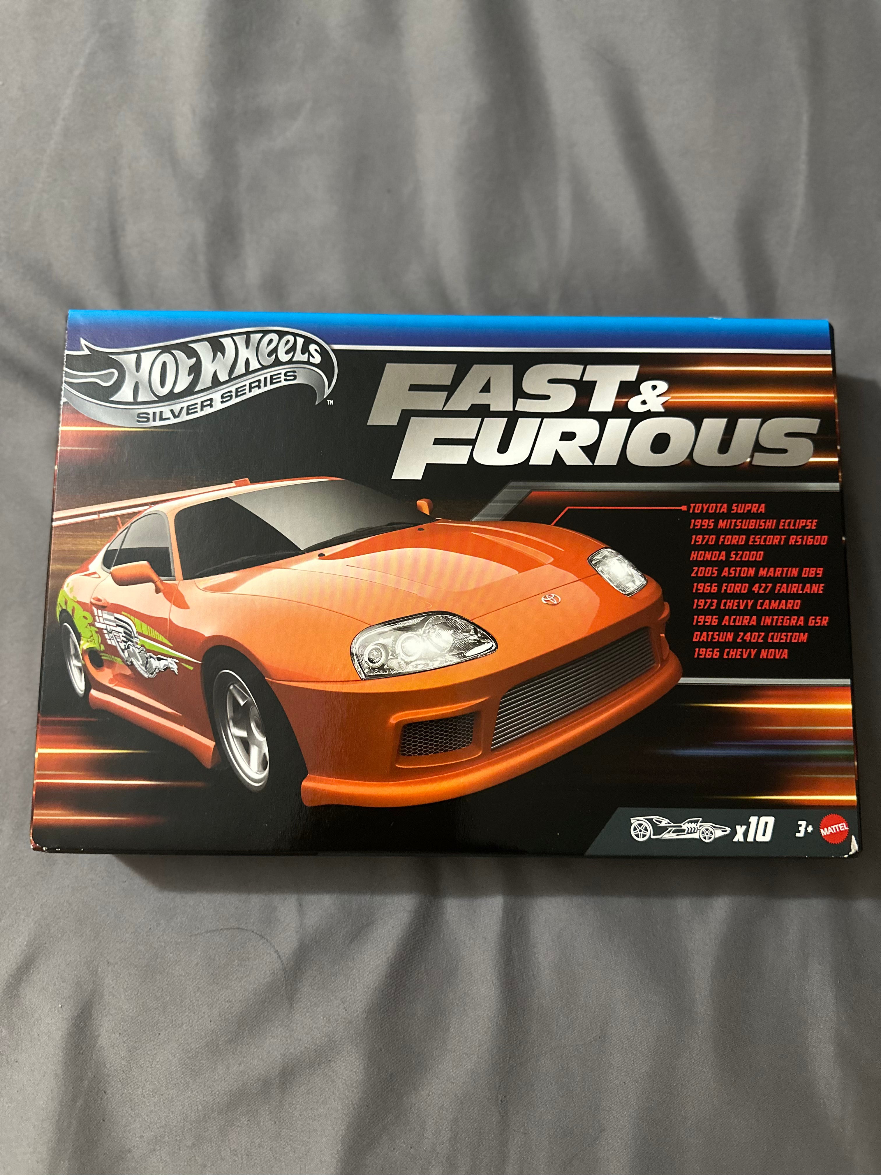 Hot Wheels Fast & Furious Silver Series – 10 Car Set