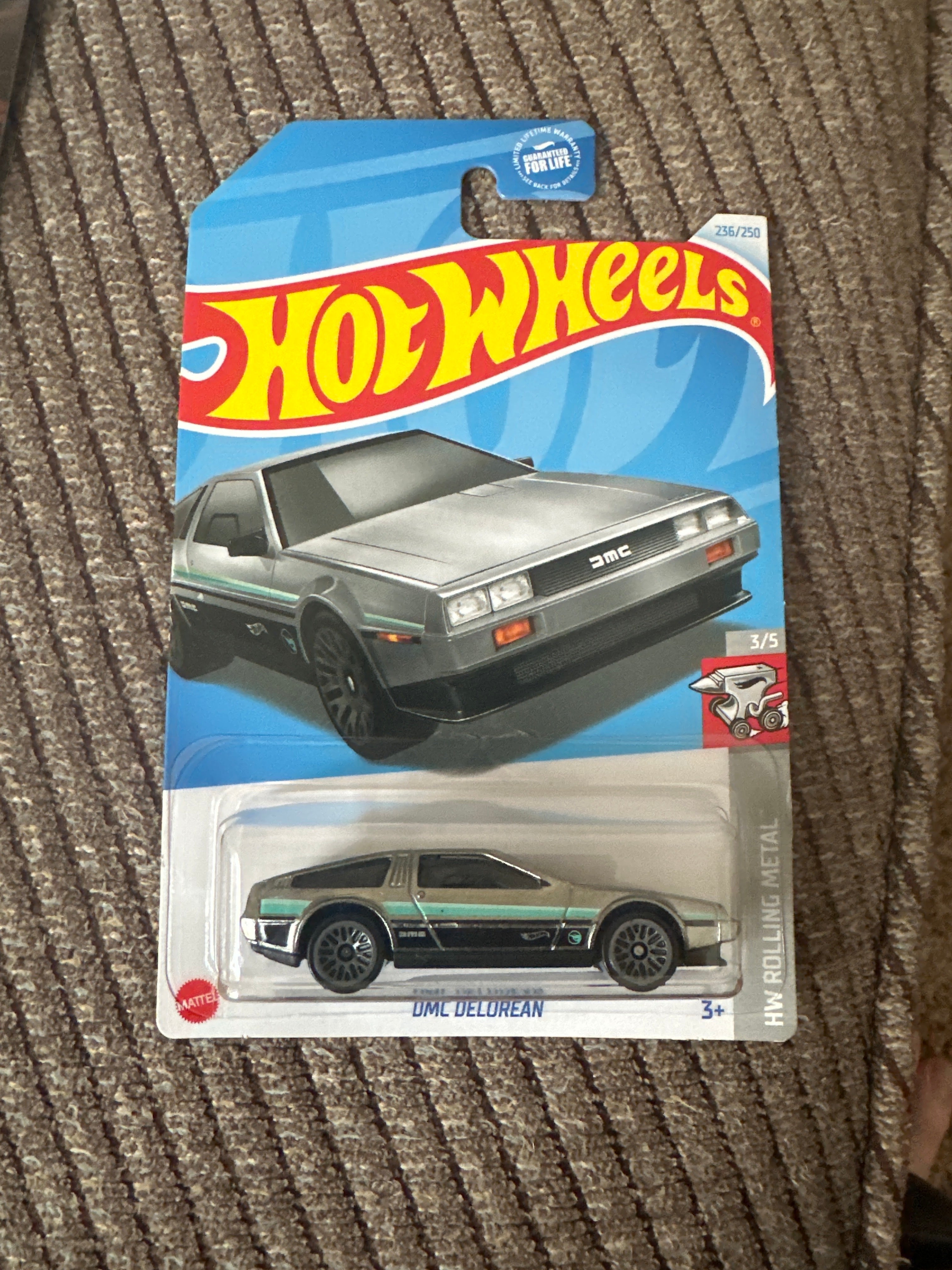 Hot Wheels Treasure Hunt DMC DeLorean – HW Rolling Metal