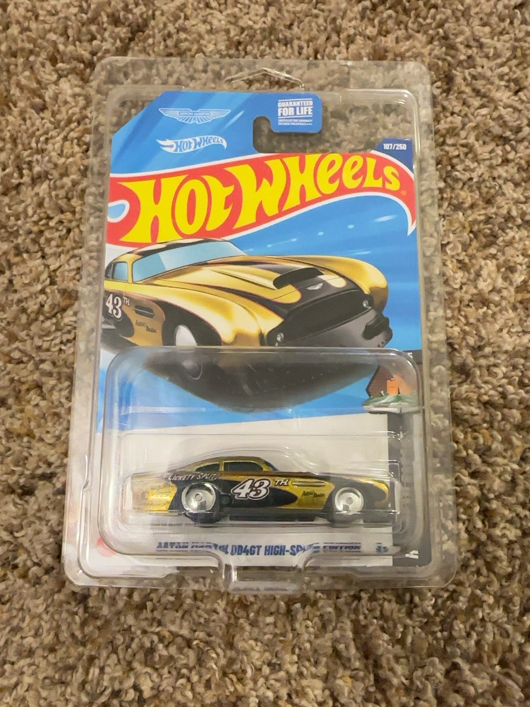 2025 Hot Wheels Aston Martin DB4GT High-Speed Edition STH gold 107 of 250 with protector