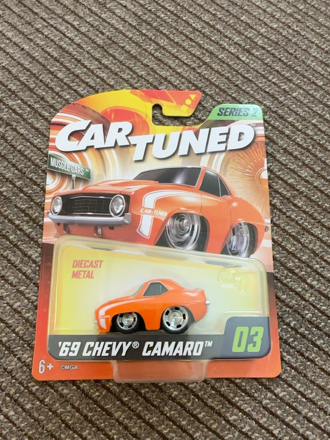 CarTuned Series 2 1969 Chevy Camaro orange number 03