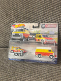 Original photo of MG Metro 6R4 and HW Rally Hauler Team Transport set