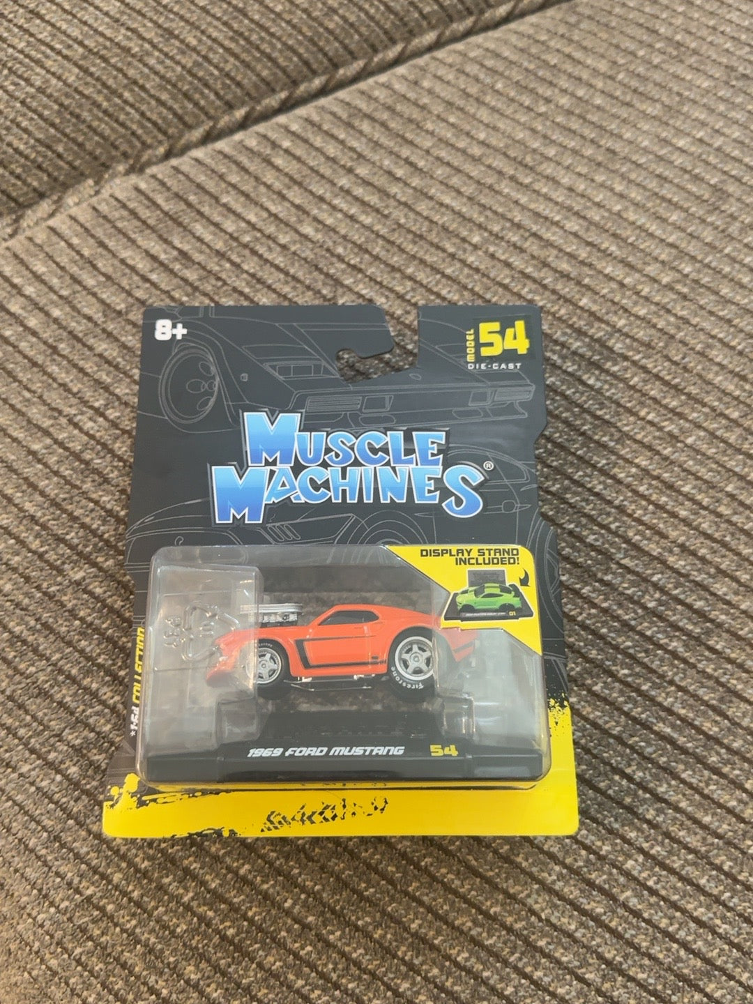 Muscle Machines Series 9 #54 orange 1969 Ford Mustang GT original card